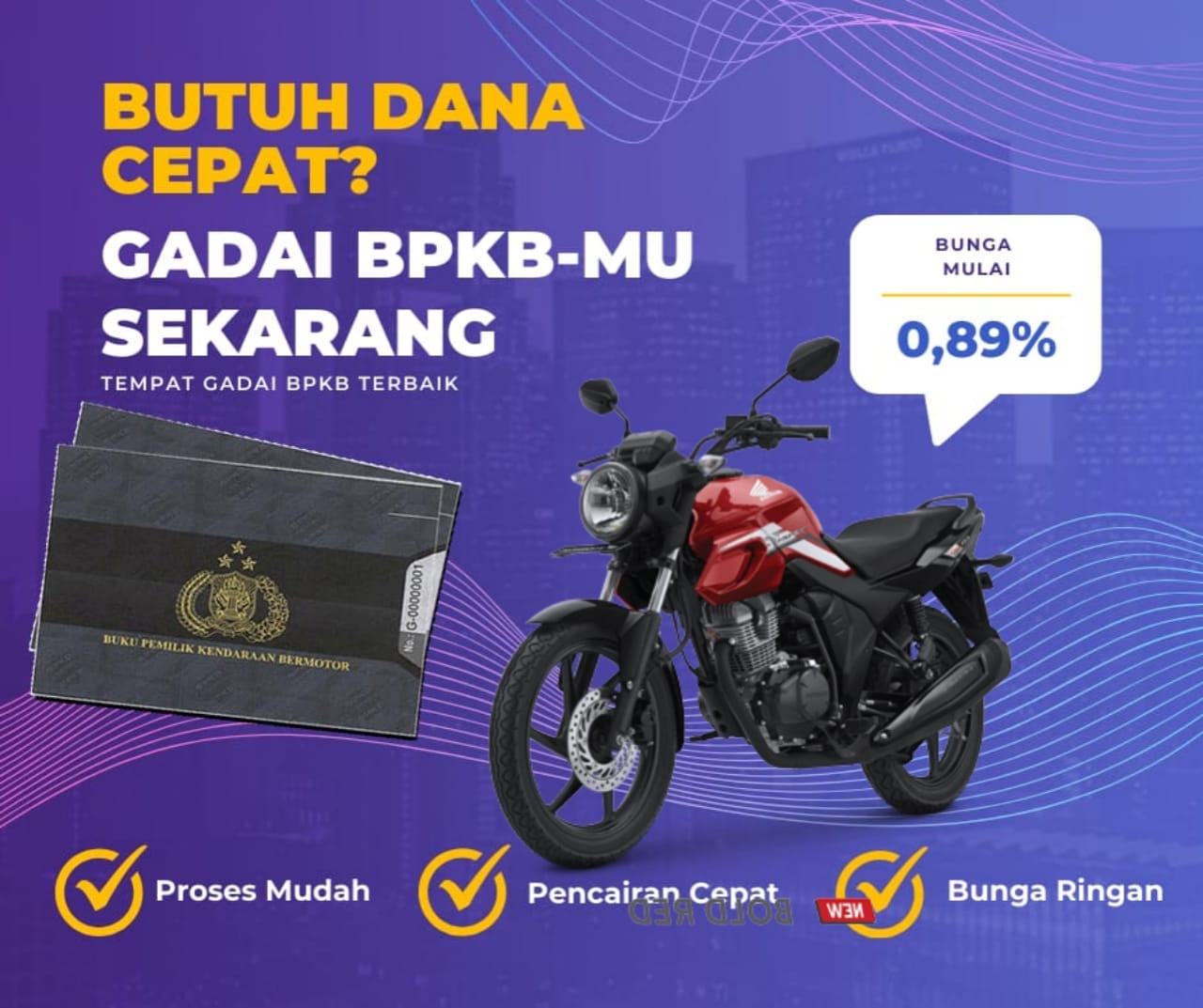 Kredit Jaminan Bpkb Motor Honda Verza 150 Cw Dapat Dana Berapa? Seperti Ini Simulasinya